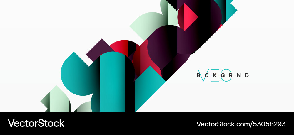Abstract background colorful geometric curve Abstract background colorful geometric curve Vector Image