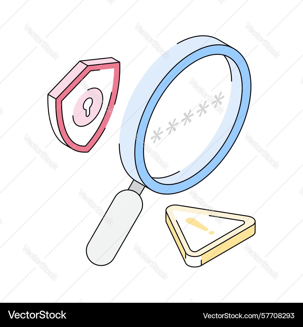 Password security vector image