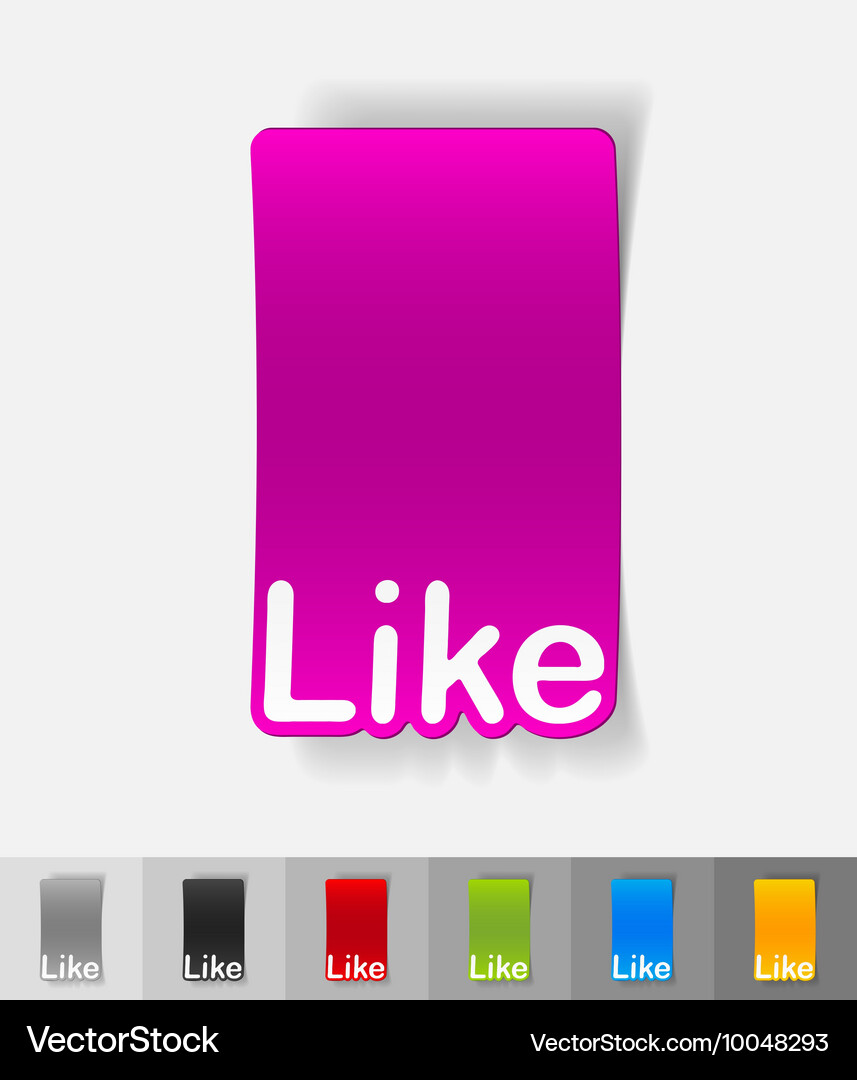 Realistic design element like Vector Image