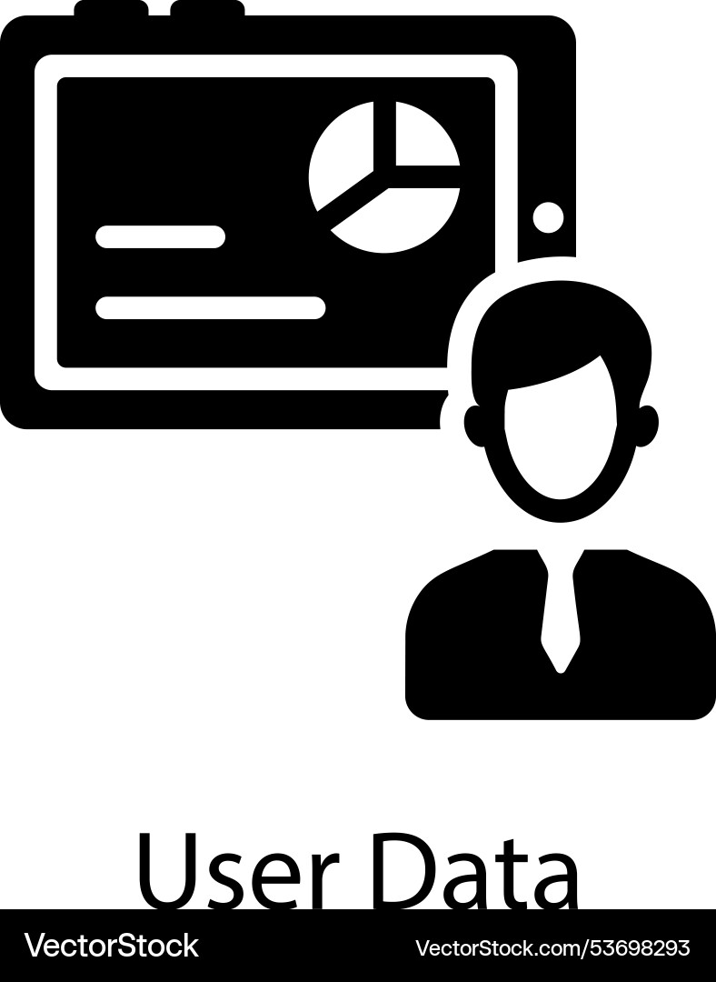 User data vector image