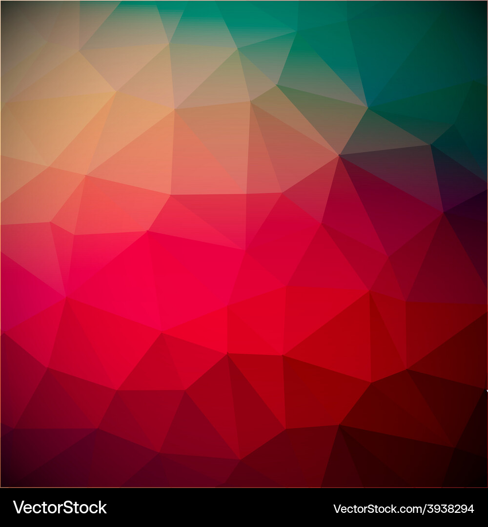 Abstract retro red triangle background Vector Image