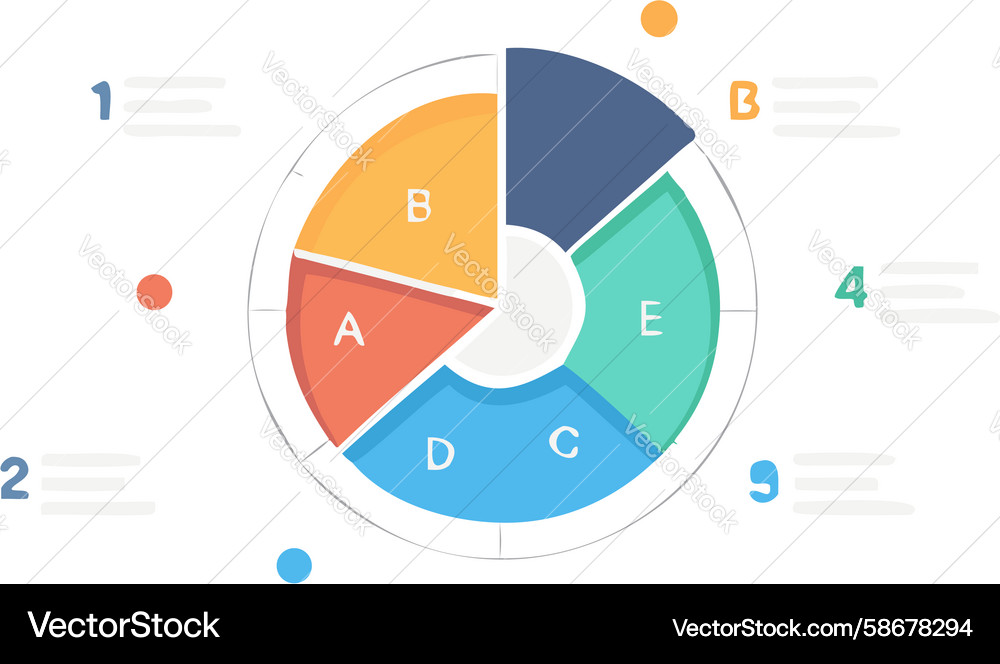 Data Insights Dashboard with Charts Vector Image