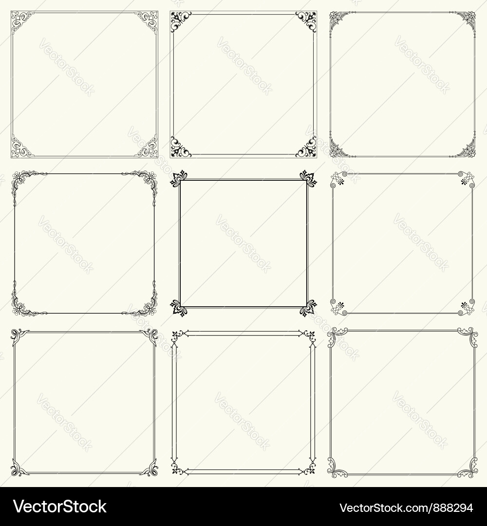 Elegant frame Royalty Free Vector Image - VectorStock