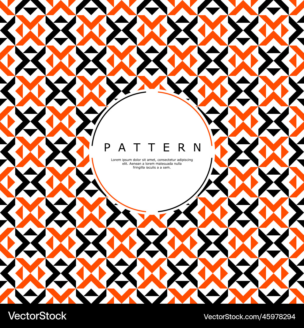 Geometric Arrow & Triangle Pattern vector image