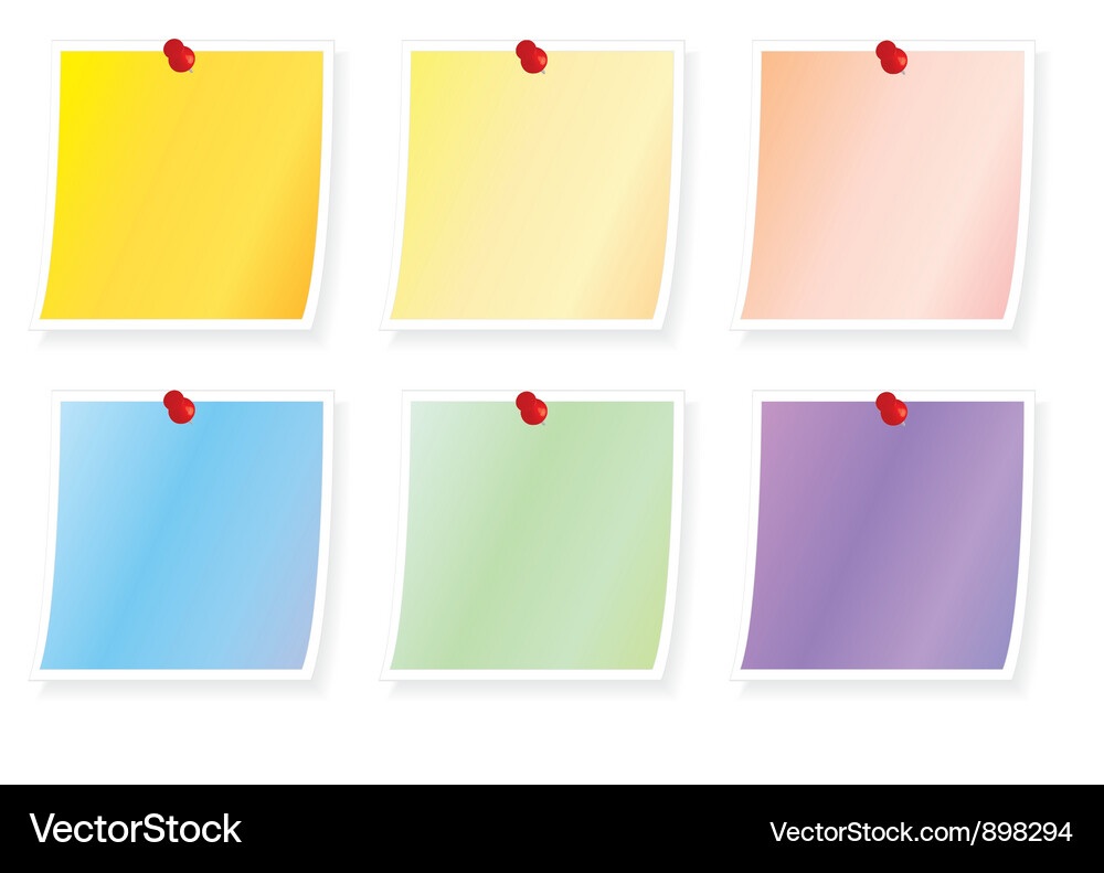 Notes Vector Image