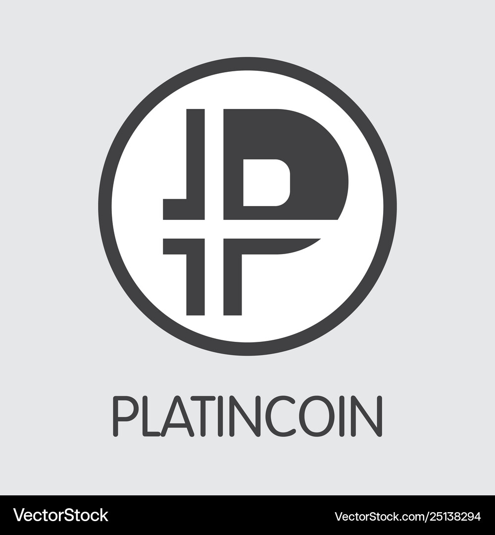 Plc - platincoin the icon crypto coins – Royalty-Free Vector | VectorStock