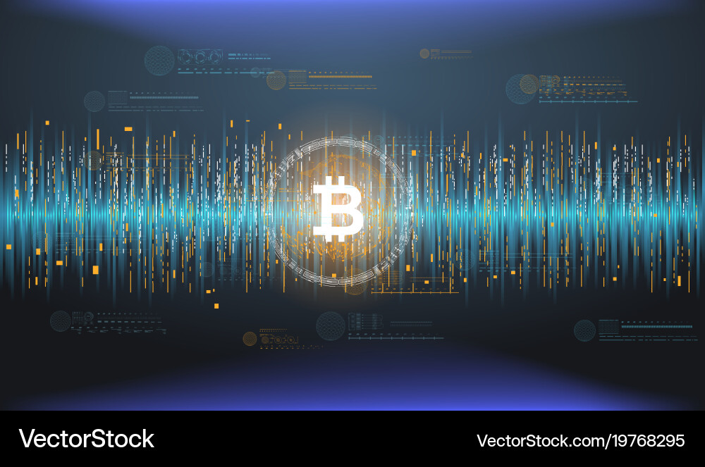 Abstract financial chart with line graph vector image