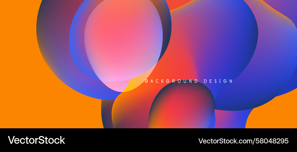 Fluid Color Blend Abstract Vector Image