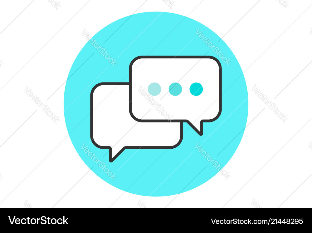Icon of dialog messages Vector Image