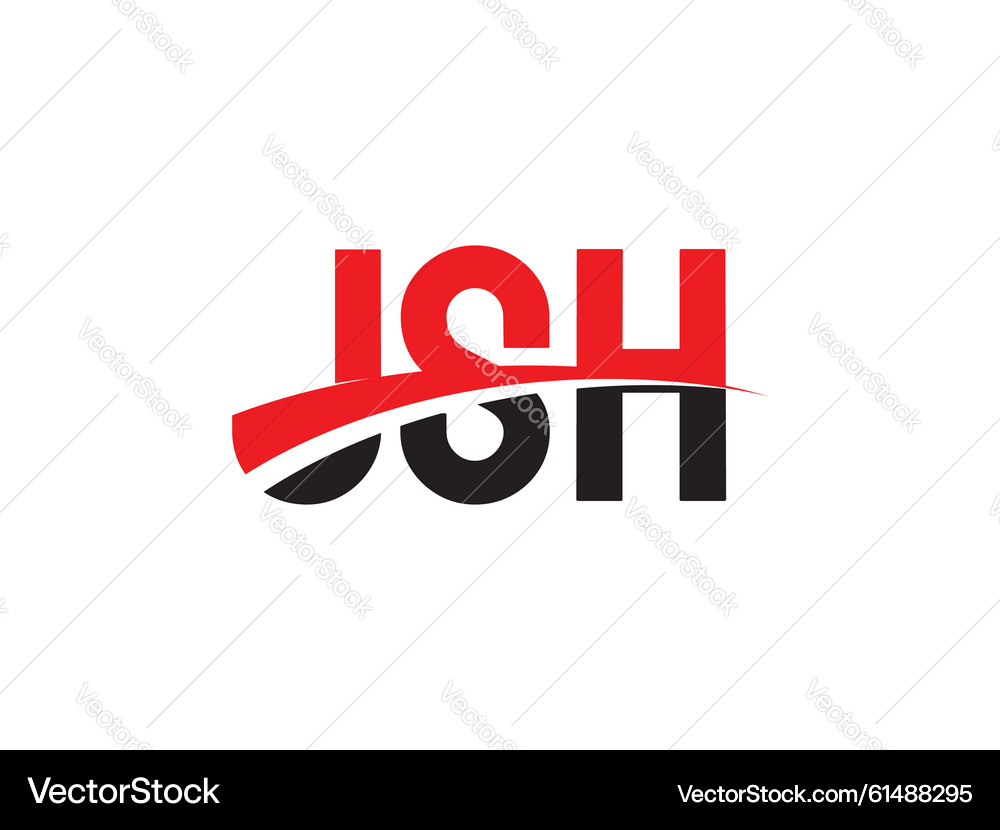 JSH Initial Logo Monogram – Royalty-Free Vector | VectorStock