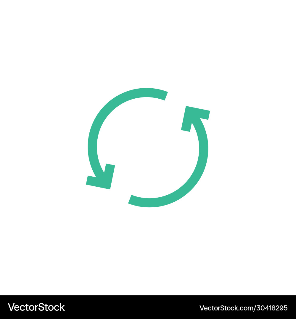 Refresh repeat icon arrow reload reset Refresh repeat icon arrow reload reset vector image