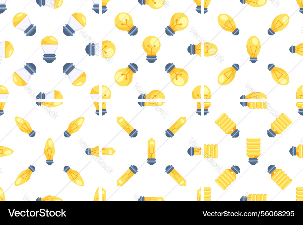 Seamless pattern with different types of light Seamless pattern with different types of light vector image