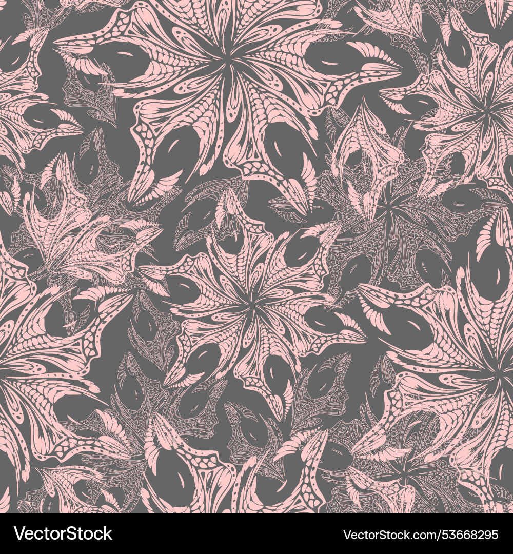 Seamless pink openwork pattern of abstract Seamless pink openwork pattern of abstract vector image