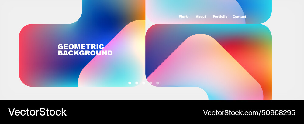 Teal liquid color background design for landing Vector Image