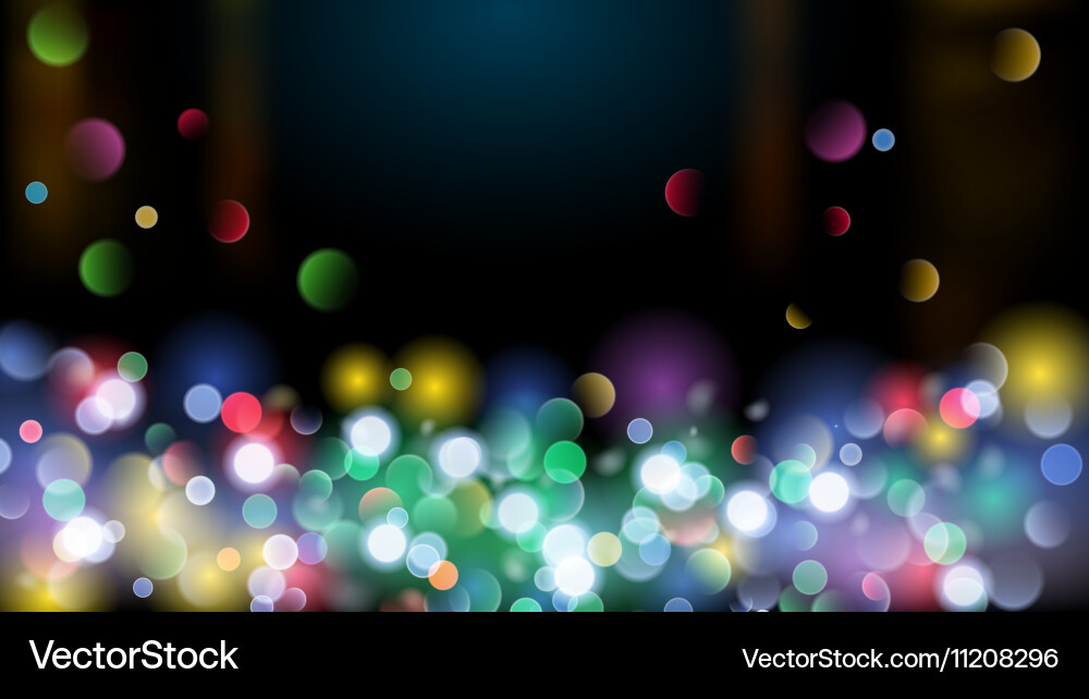 Abstract background with bokeh effect vector image