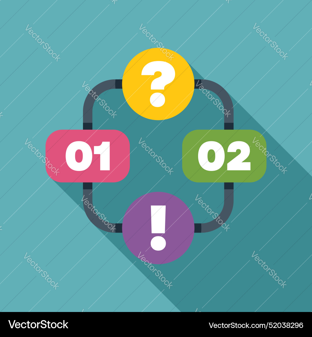 Algorithm with decision points presenting business Algorithm with decision points presenting business vector image