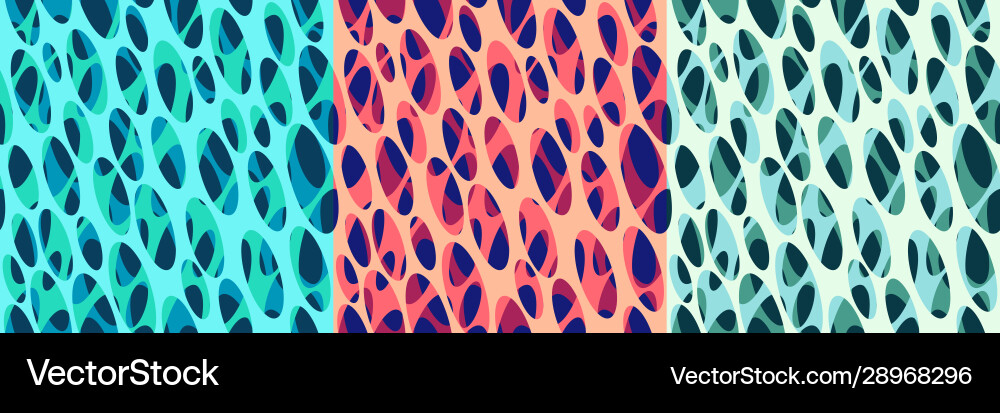 Cellular Pattern Set vector image