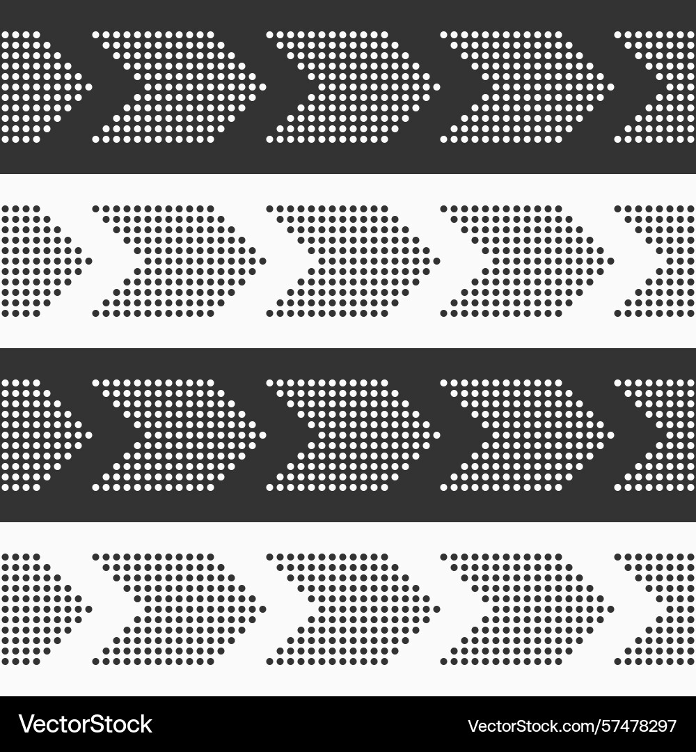 Abstract seamless pattern with dotted arrows Abstract seamless pattern with dotted arrows vector image