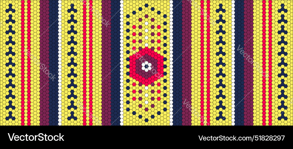 Blanket stripes seamless pattern aztec style Vector Image