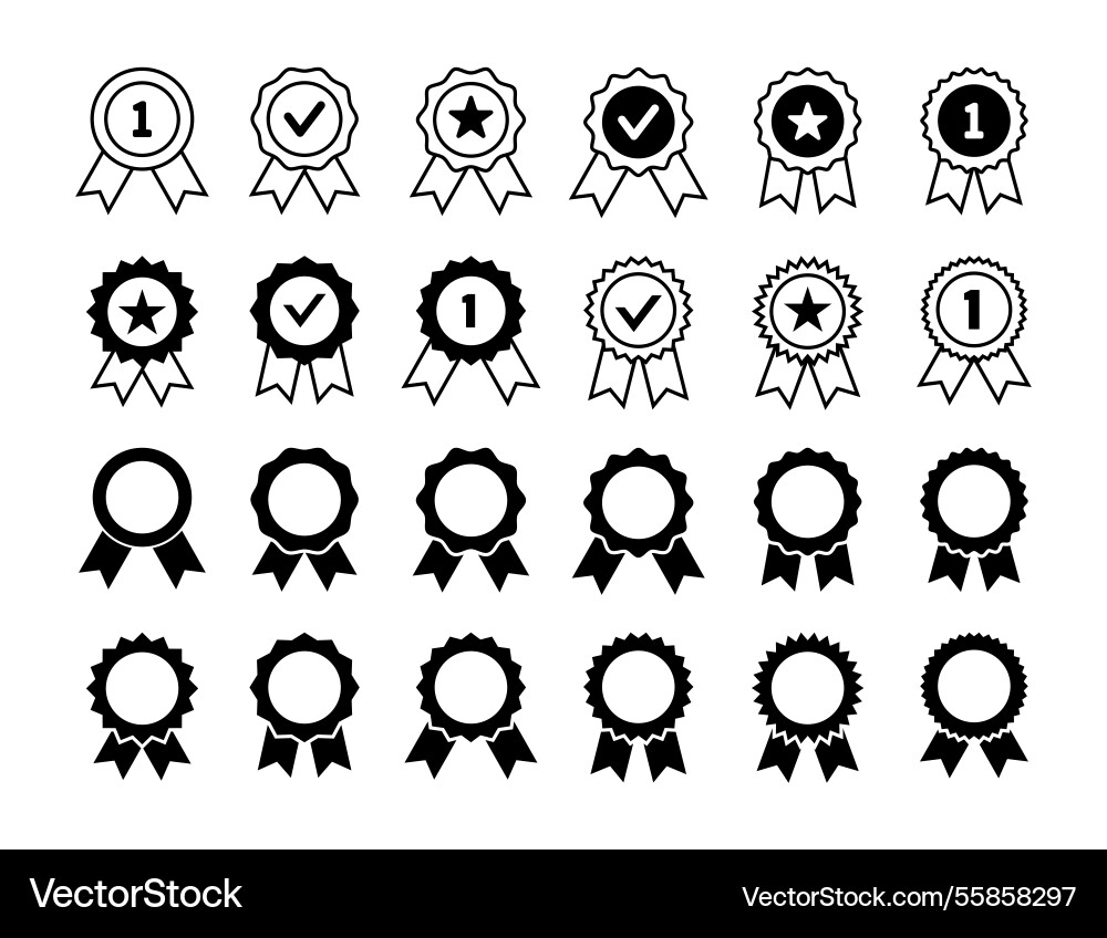 Certified badge certificate stamps black quality Certified badge certificate stamps black quality vector image