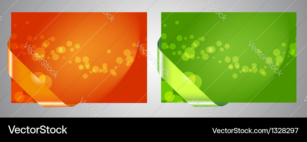 Collection of abstract bokeh backgrounds Vector Image