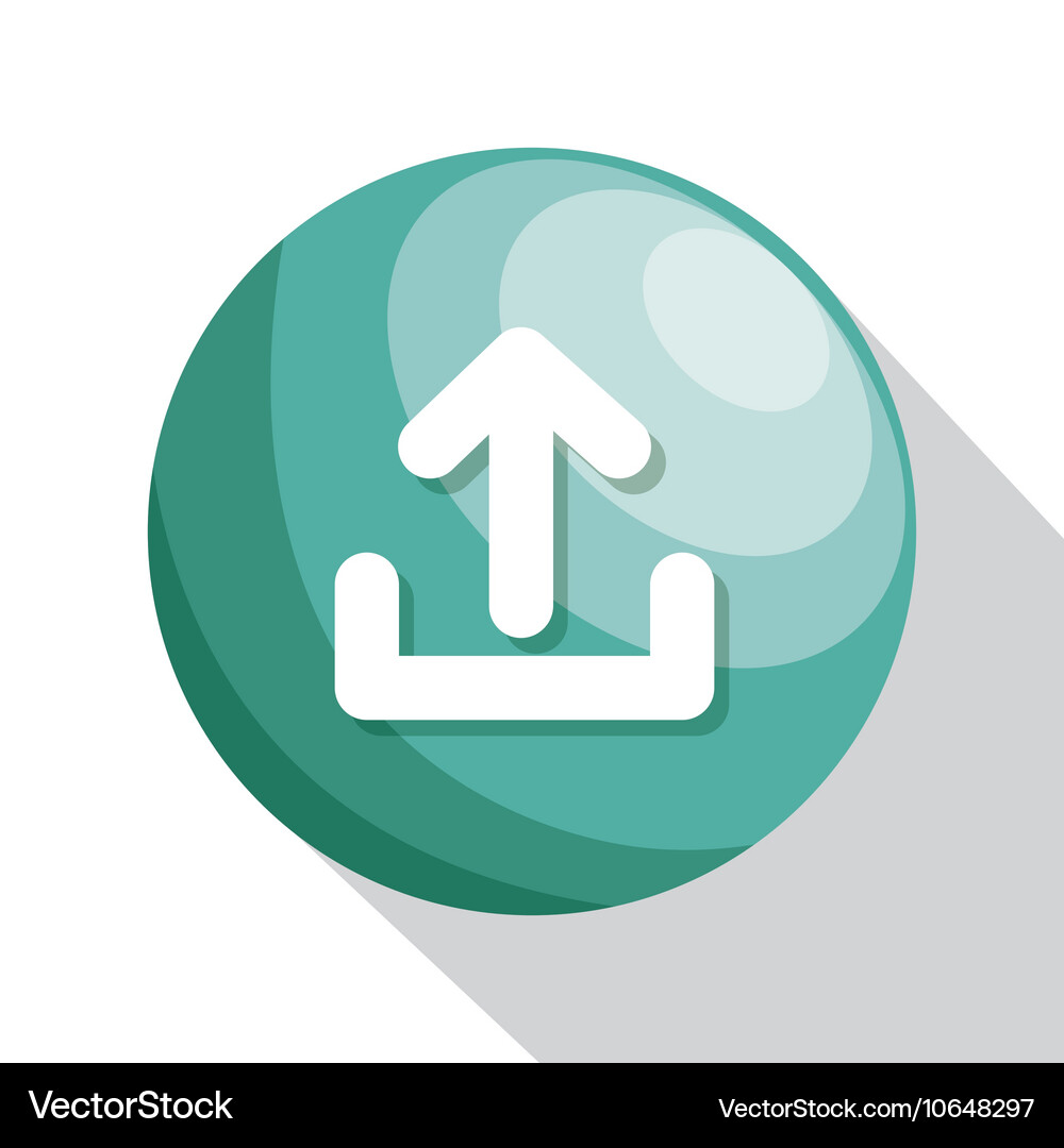 Icon upload process design isolated Vector Image
