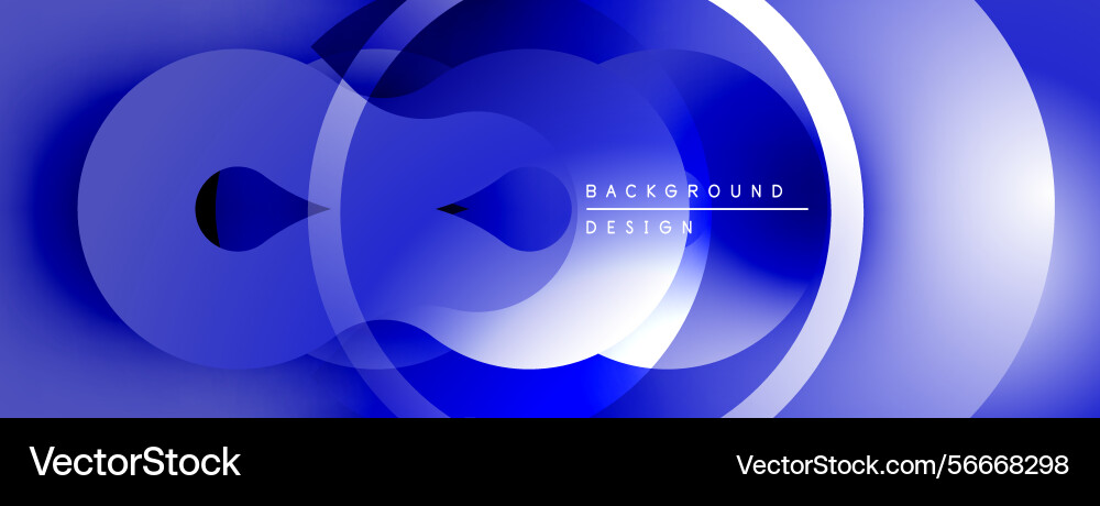 Abstract blue design features overlapping circles Abstract blue design features overlapping circles vector image