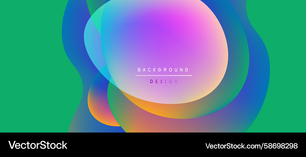 Abstract fluid shapes overlap creating vibrant Abstract fluid shapes overlap creating vibrant Vector Image