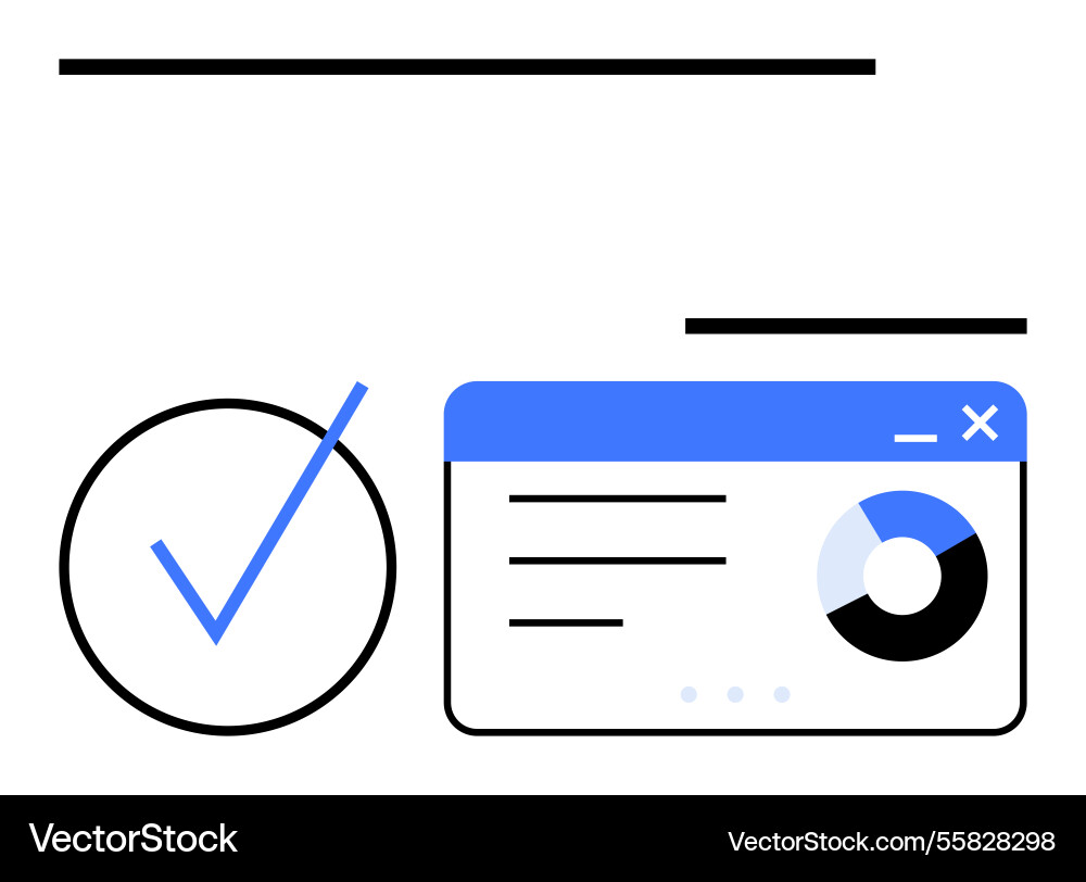 Data validation with a checklist and analytics Data validation with a checklist and analytics vector image