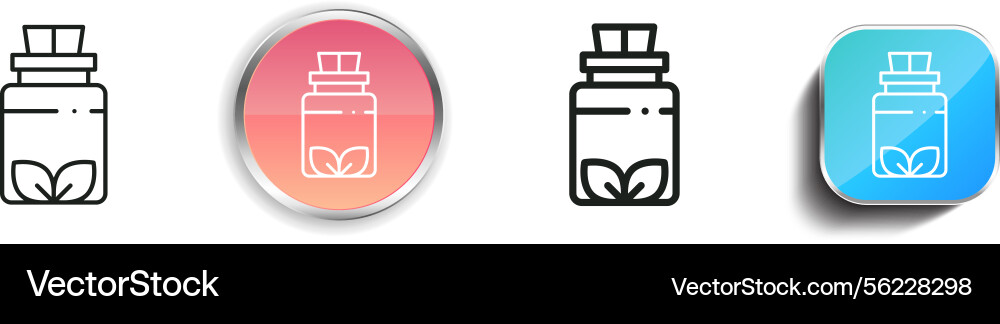 Medice icon thin linear regular and button style Medice icon thin linear regular and button style Vector Image
