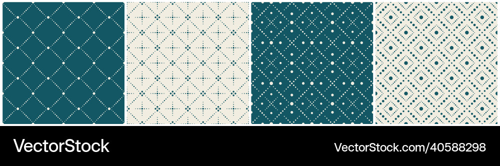 Set of seamless dotted patterns - color Set of seamless dotted patterns - color vector image
