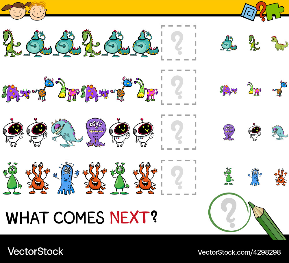 Was kommt nächste Spielkarte Lizenzfreies Vektorbild