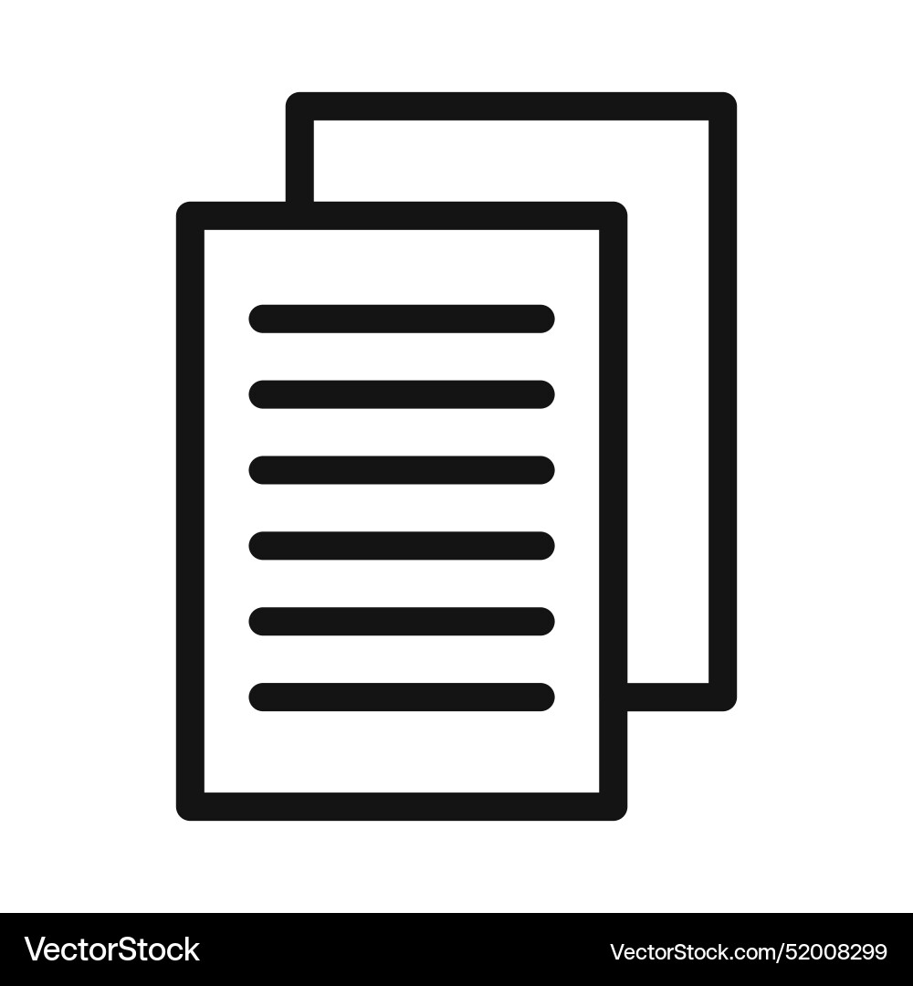 Document copy icon perfect for file duplication Vector Image