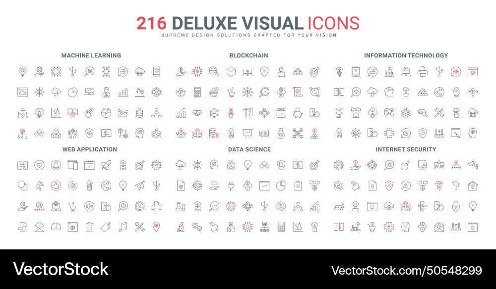 Machine learning and ai technology data science Machine learning and ai technology data science vector image
