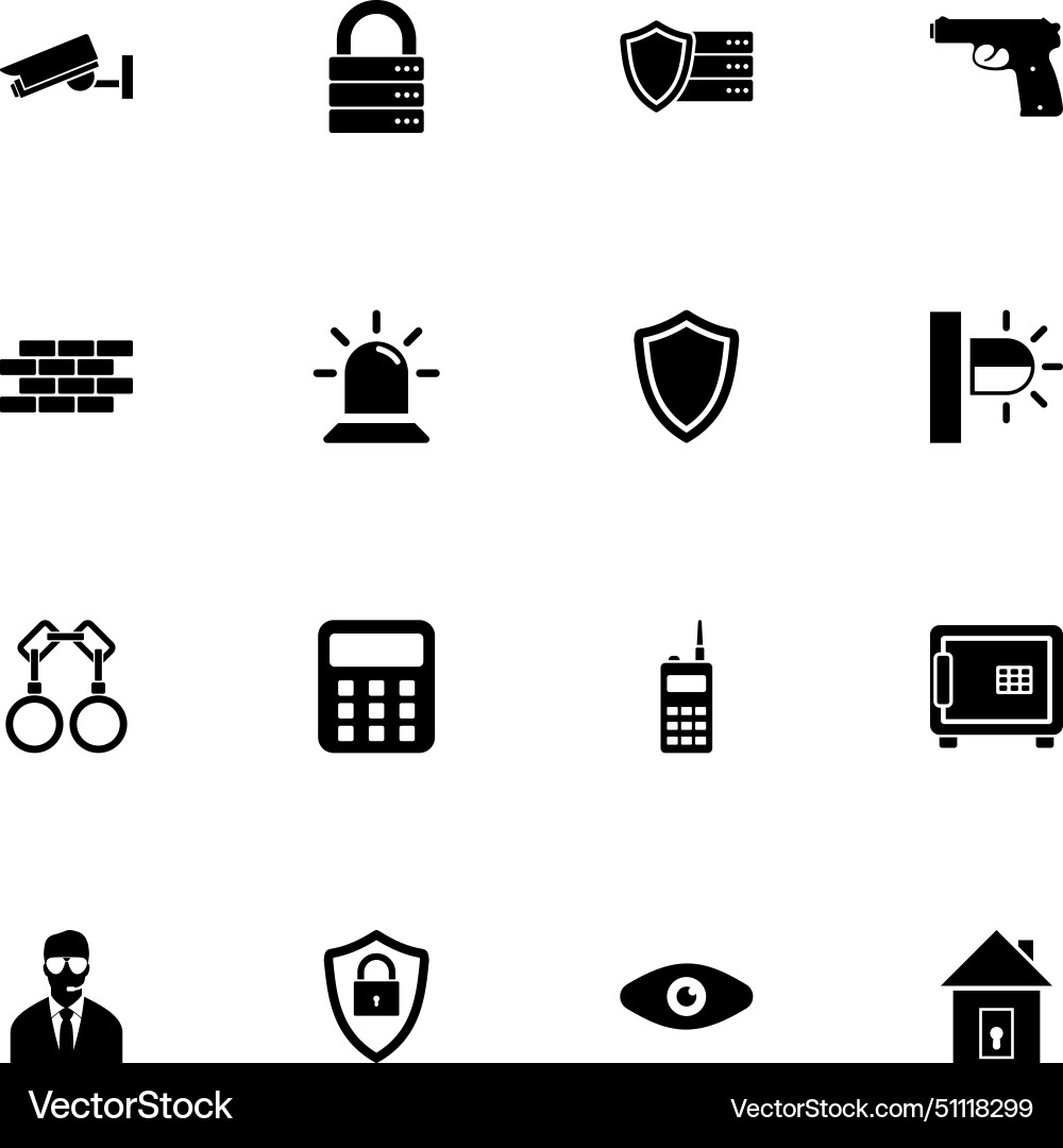Security icon - expand to any size change vector image