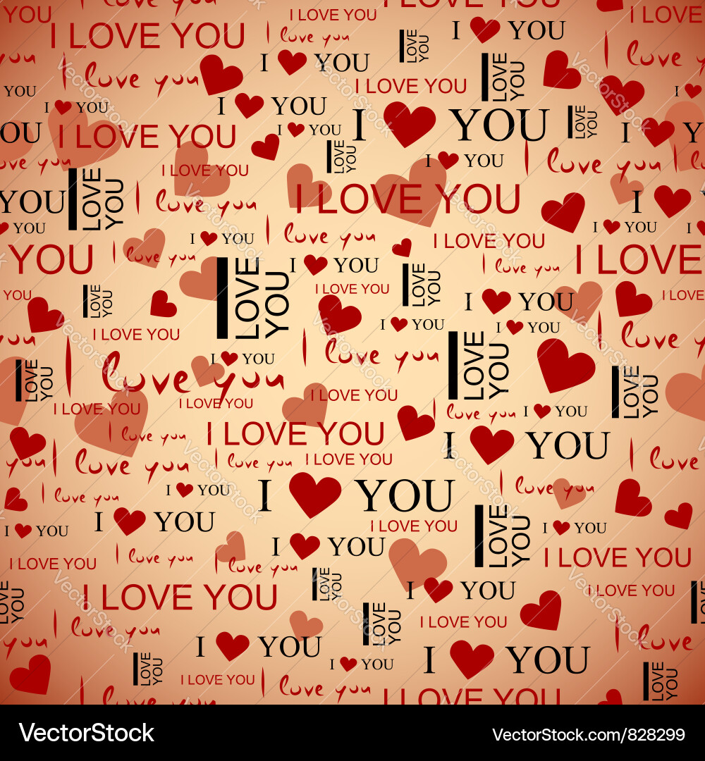 Valentine's Day Heart Pattern Vector Image