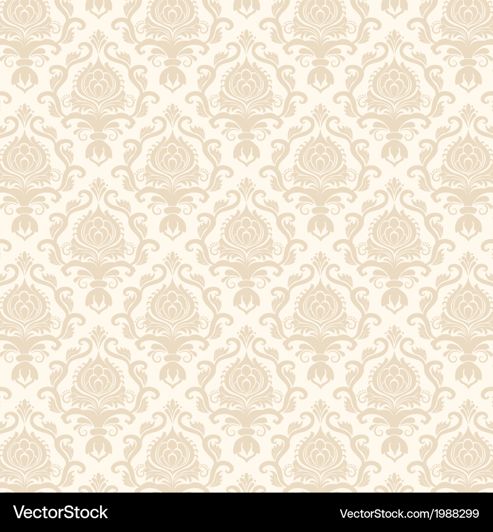 Vintage damask seamless pattern Royalty Free Vector Image