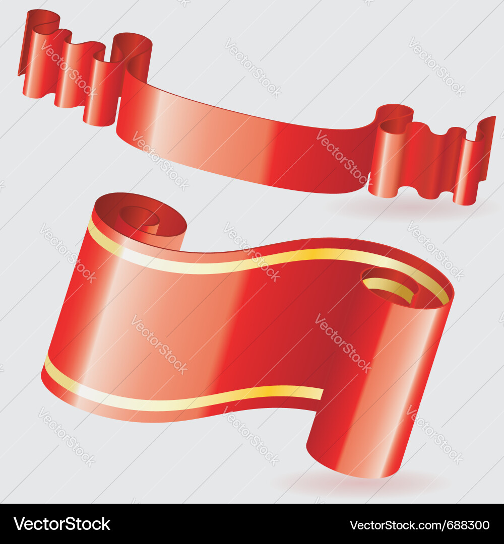 Collect scroll paper vector image