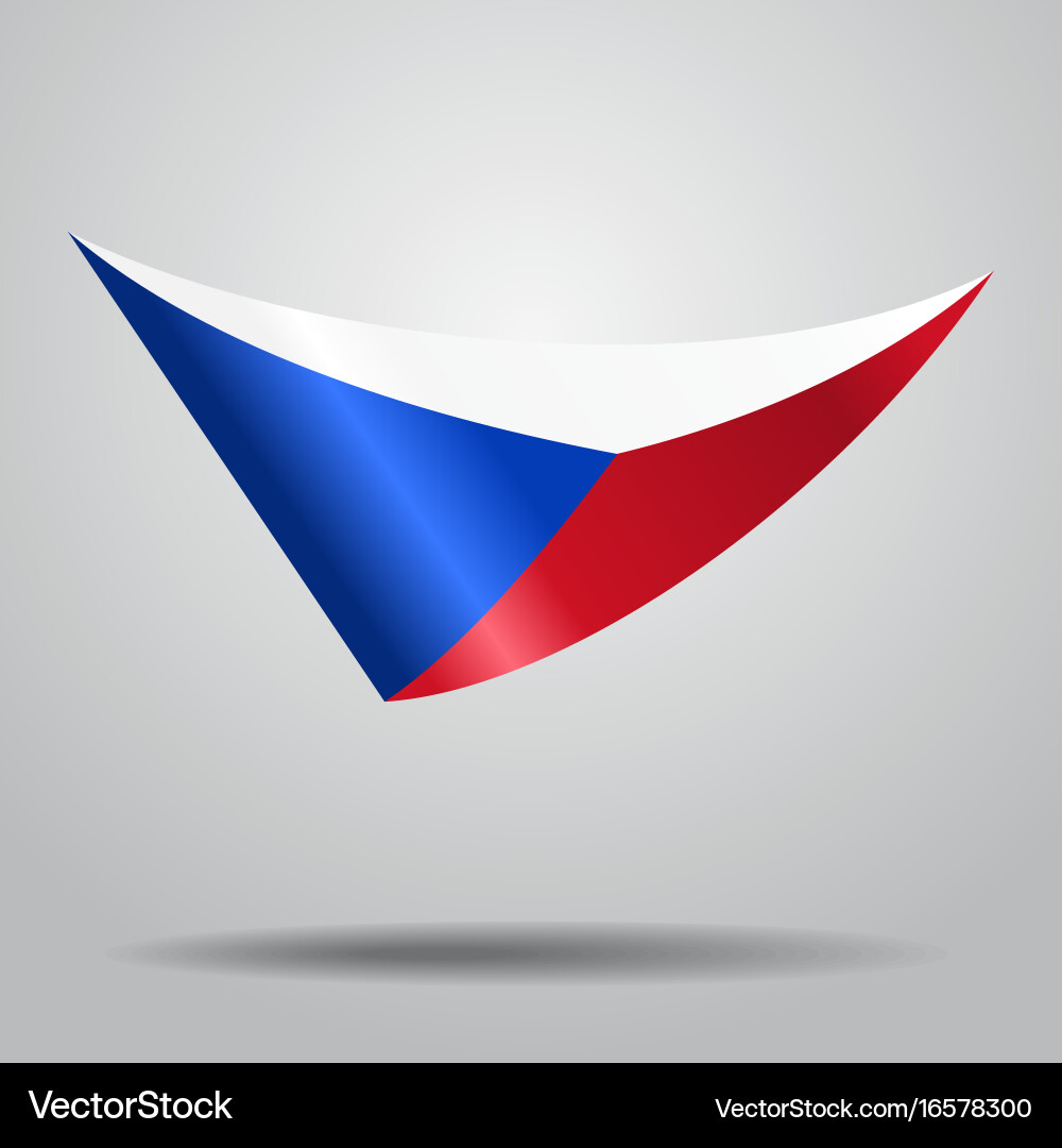 Czech Flag Abstract Background vector image