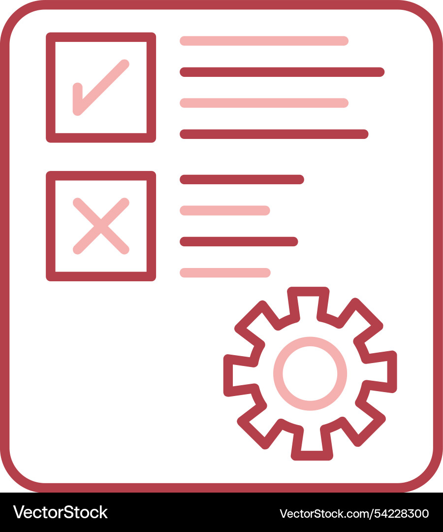 Document line fill icon Vector Image