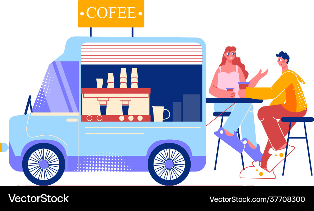 Kaffee LKW-Ikone Kaffee LKW-Ikone vektorbild
