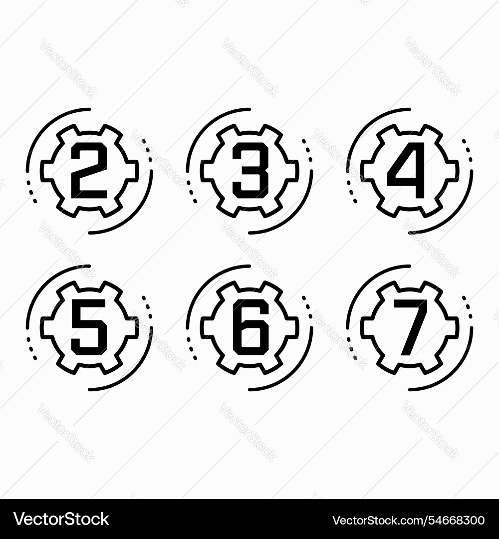 Markers and levels of processing or purification Vector Image