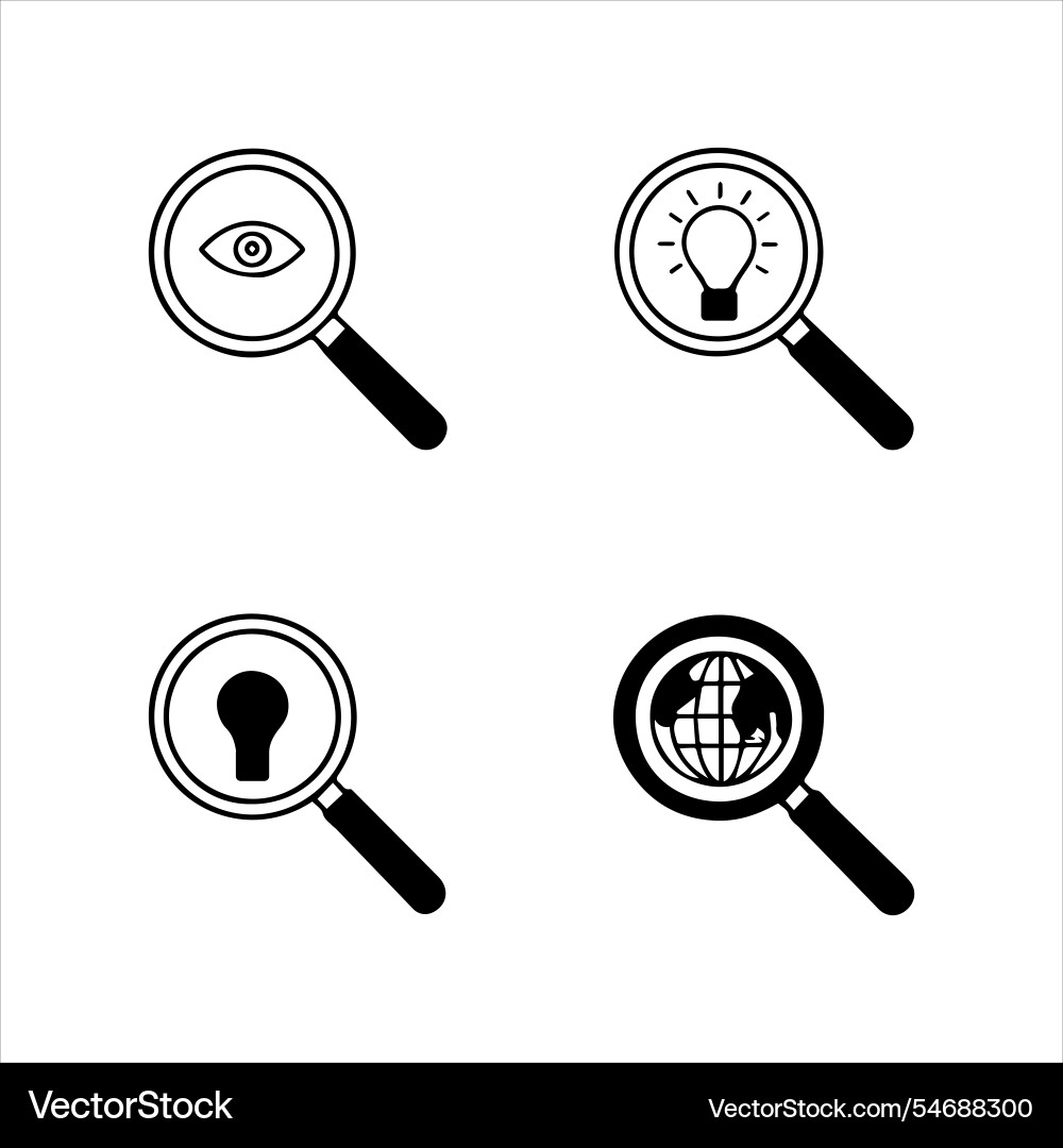 Search set of web icons in line style Search set of web icons in line style Vector Image