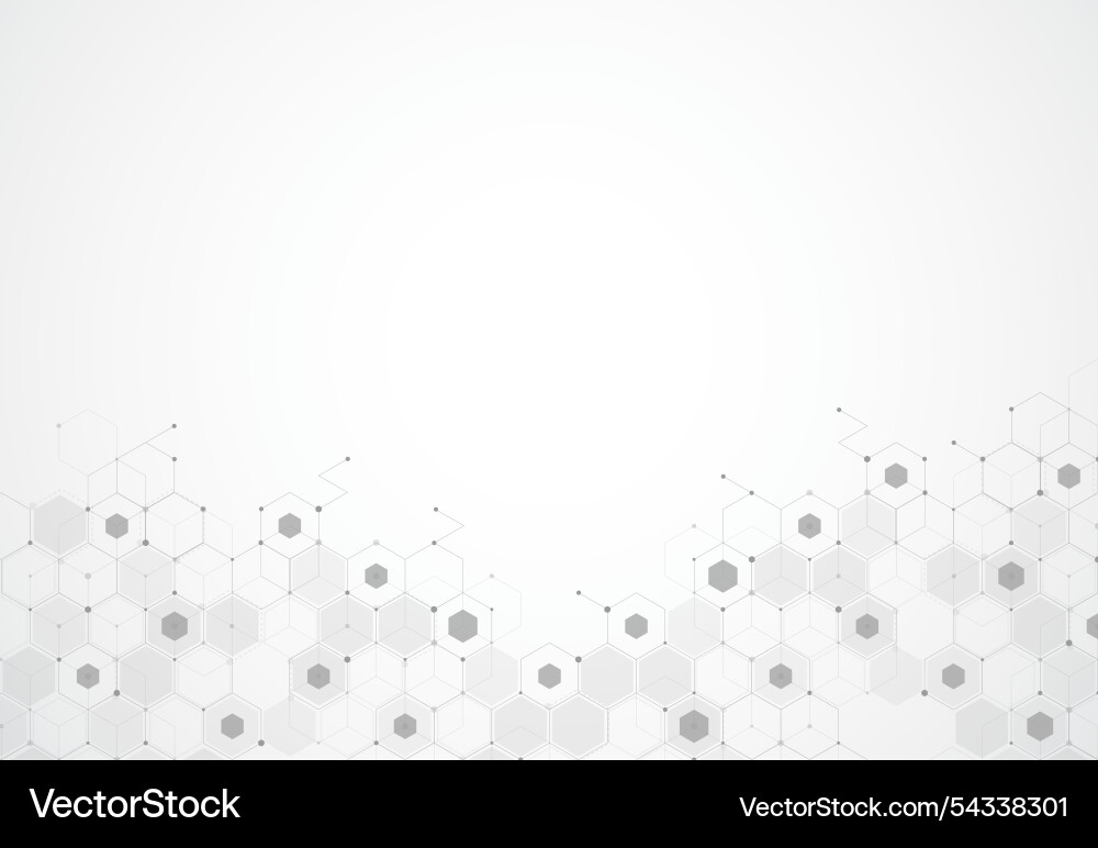 Abstract hexagonal molecular structures Abstract hexagonal molecular structures vector image
