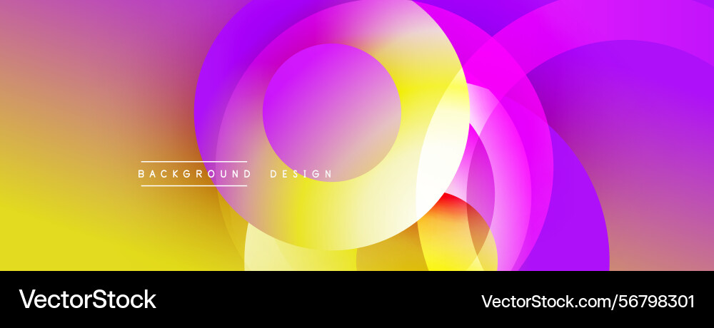 Abstract vibrant background overlapping circles Abstract vibrant background overlapping circles vector image