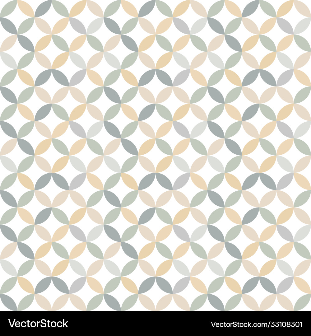 Circle seamless pattern design in color vector image