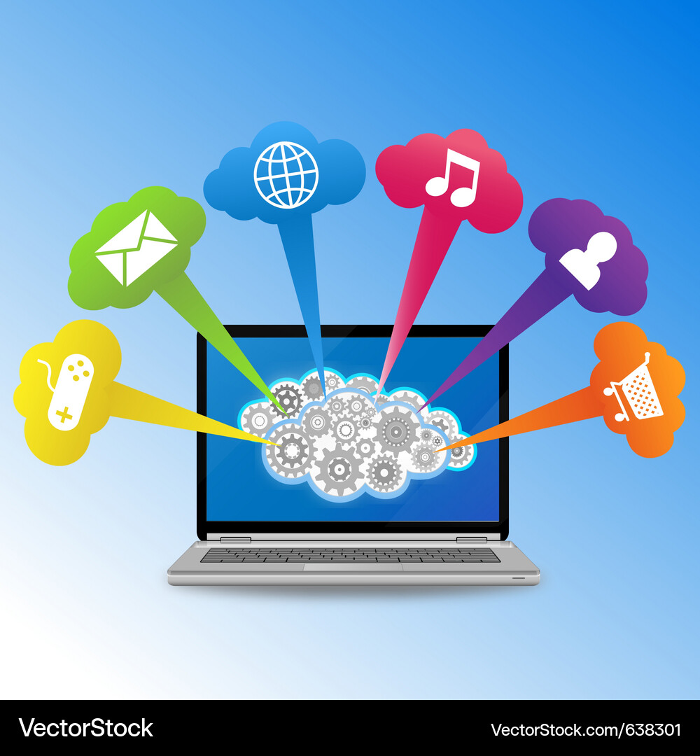 Digital Technology Concepts Vector Image