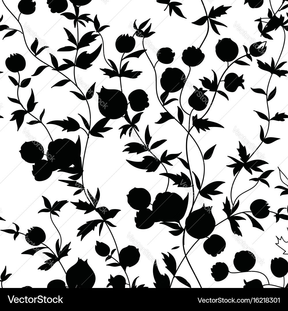 Floral Seamless Flower Pattern Vector Image