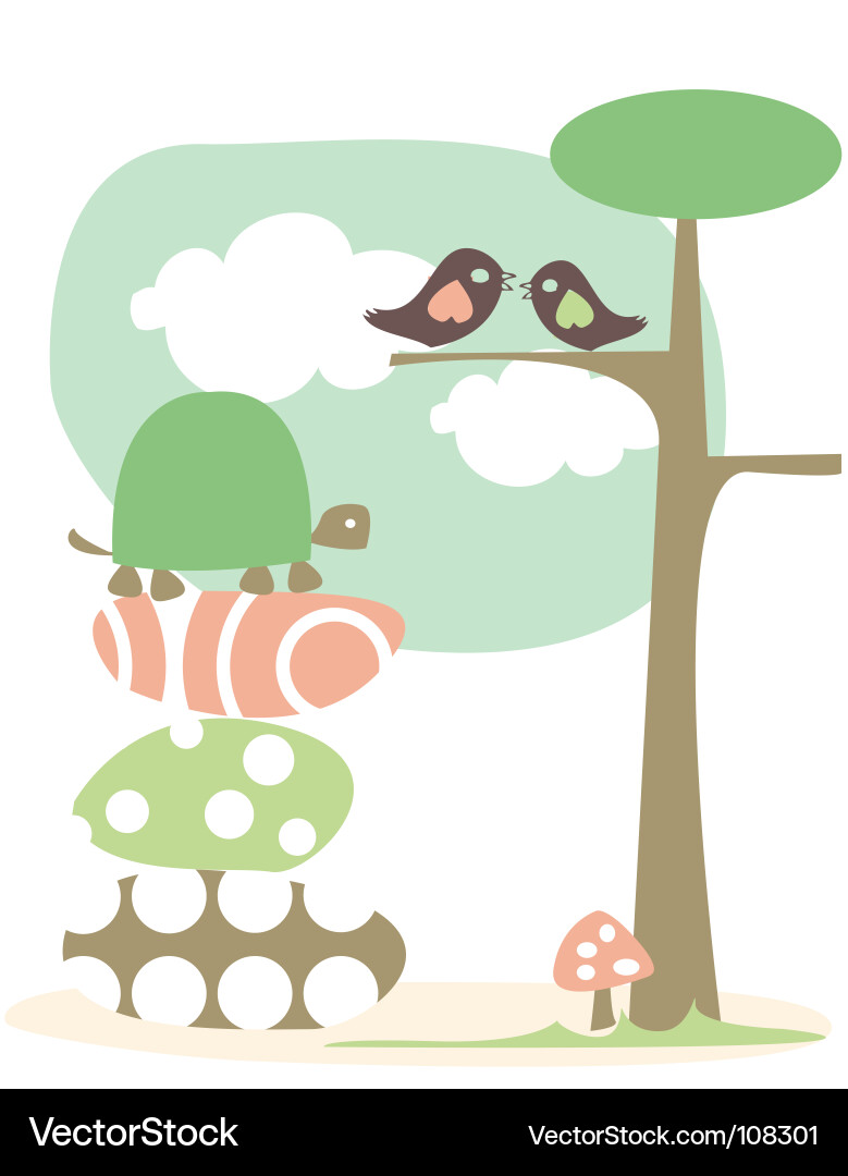 Forest Scene Royalty Free Vector Image - VectorStock