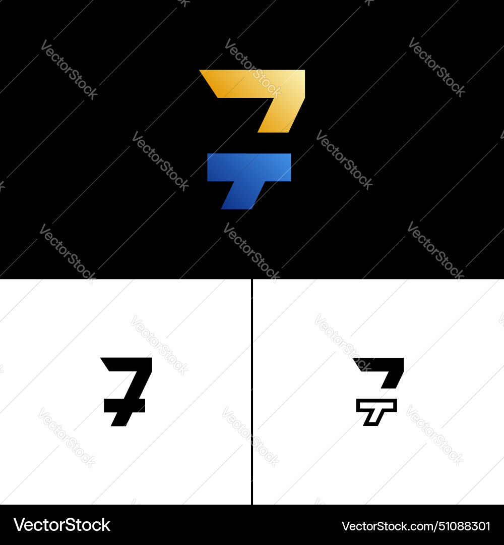Number set alphabet tech font Number set alphabet tech font Vector Image